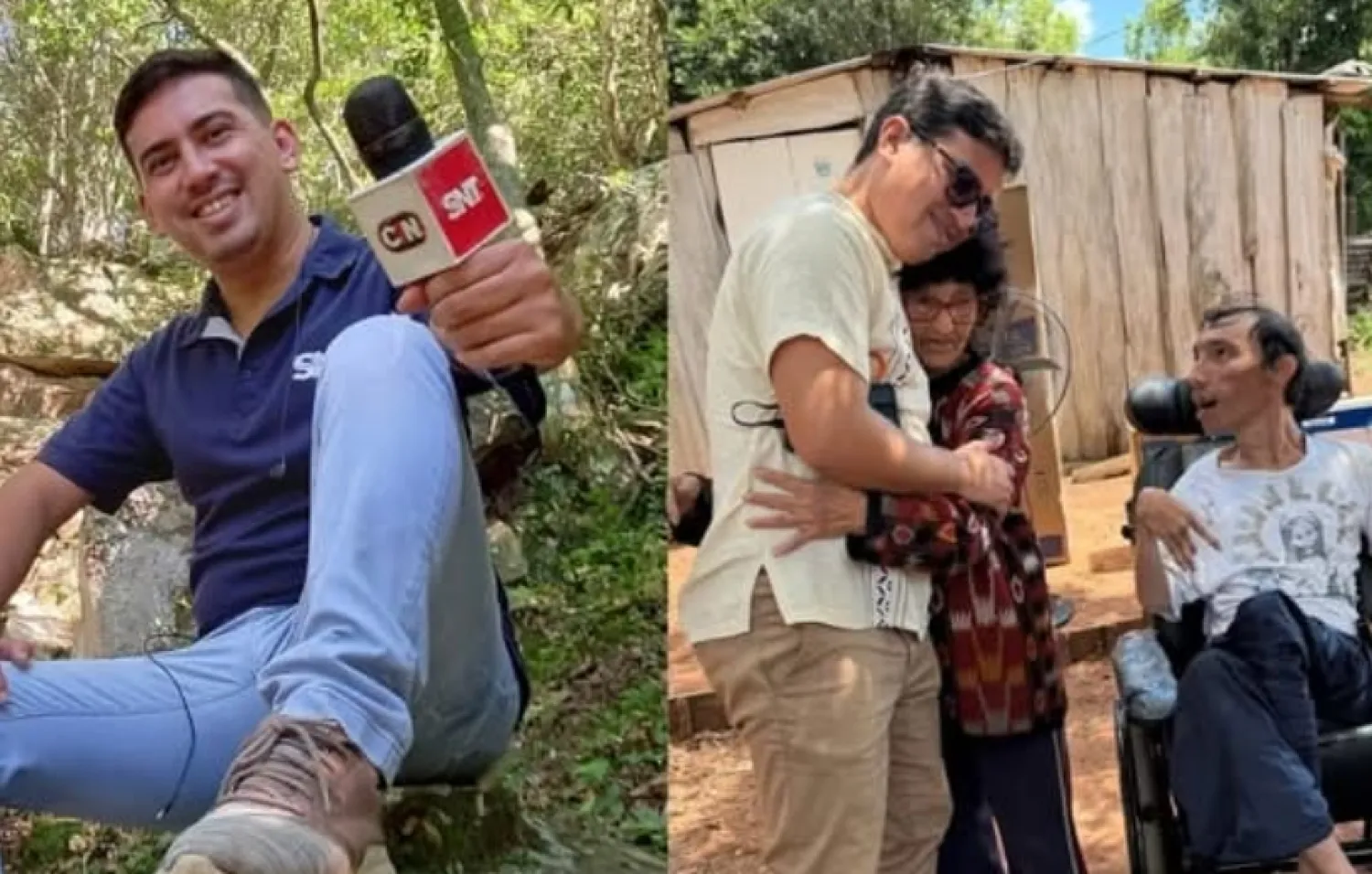 Que buen gesto de un periodista del SNT