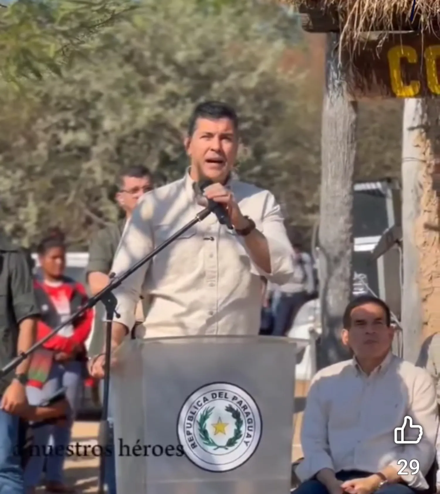 El presidente estuvo ayer en el Chaco.