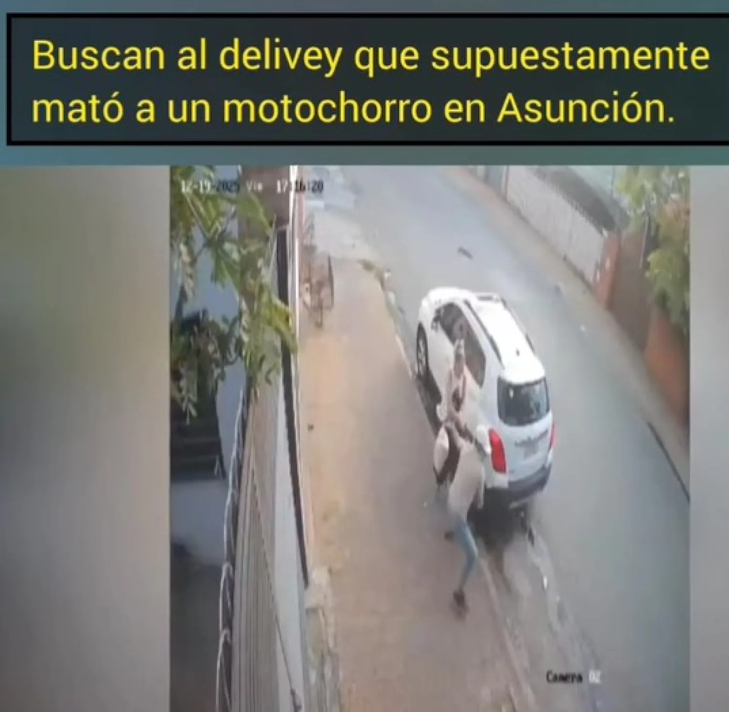Buscan identificar al trabajador de delivery que mató supuestamente a un motochorros tras asalto en Asunción .