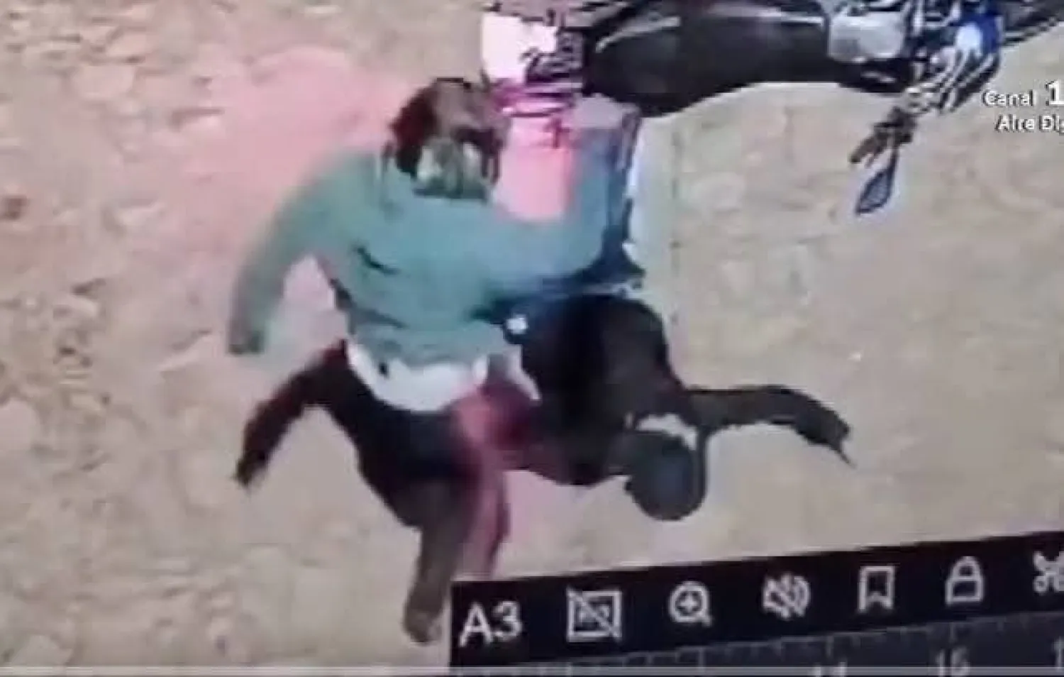 La novia golpeadora ya fue detenida.