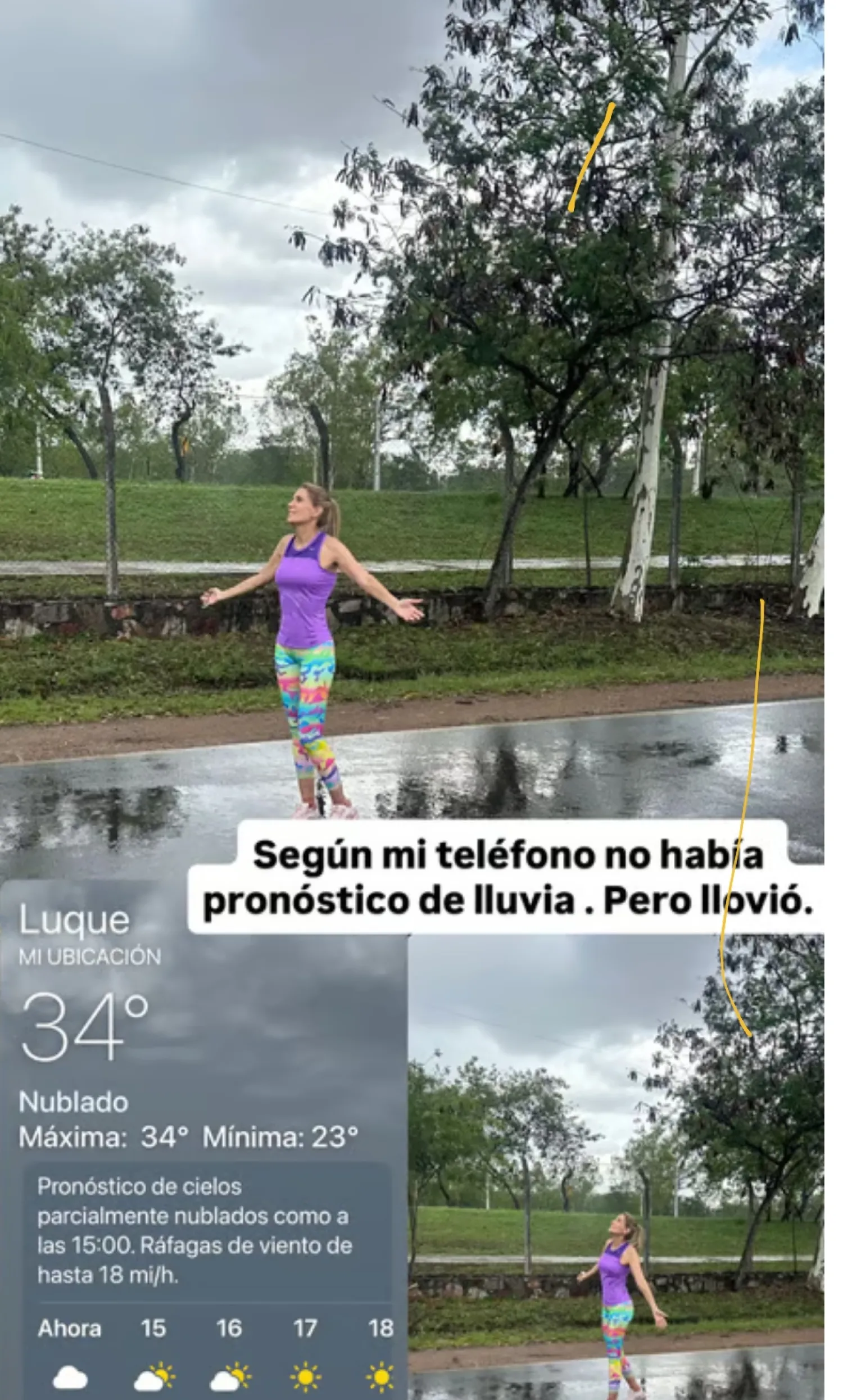 Sanie la pasó mal en 