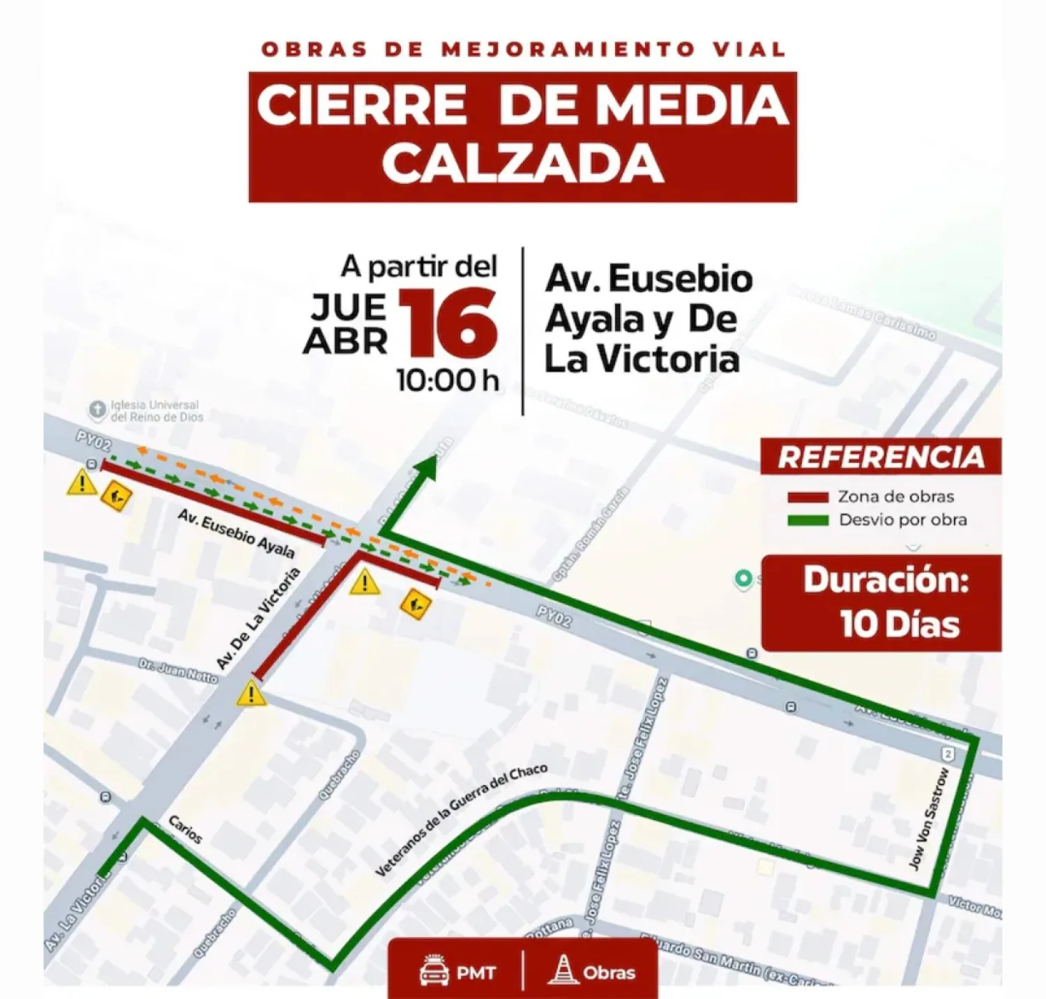 Una arteria de la Avenida De La Victoria continúa bloqueada.