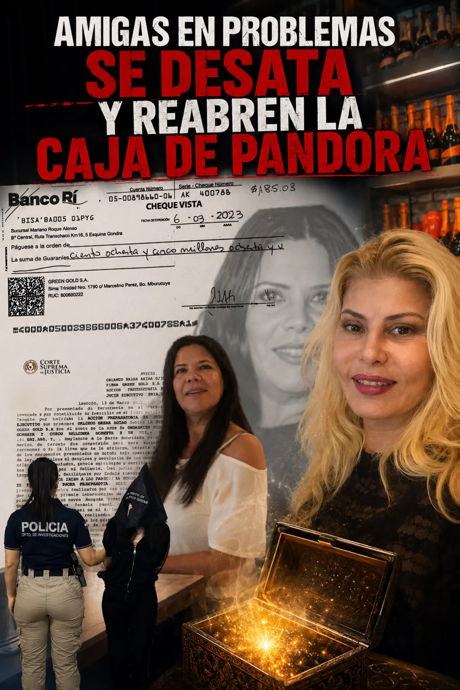 Polémica: Querellan a la farandulera Karina Cardozo.